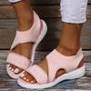 Sandals Woman Summer Stretch Fabric Summer Sandalias Mujer Low Heels Flat Shoes For Women Casual Slip On Luxury Sandals