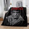 1pc Scarface-Inspired Home Decor: Cozy Blanket, Perfect Gift for Bedroom, Living Room, Travel, Camping, Car, Beach, Office Naps, Ideal Sofa Throw, Out