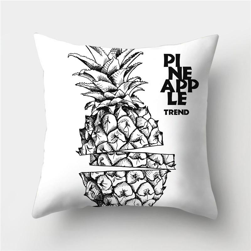 Черно-белая наволочка с геометрическим узором в полоску для дома, гостиной, дивана, декоративная наволочка