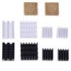 5Pcs For Raspberry Pi 2/3/4 3B+ 4B Aluminum Heatsink Radiator Cooler Kit