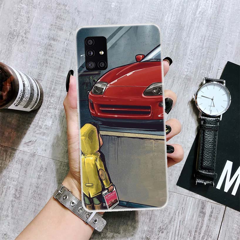Чехол для телефона Boy See Sports Car Jdm Drift для Samsung Galaxy A52 A53 A12 A13 A22 A23 A32 A33 A72 A73 A42 A02S A03S 5G A50S C