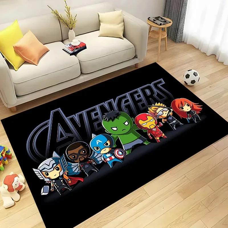 Disney Marvel-Avengers Superhero Area Rug for Home Living Room Bedroom Sofa Doormat Kitchen Decor Non-slip Floor Mat