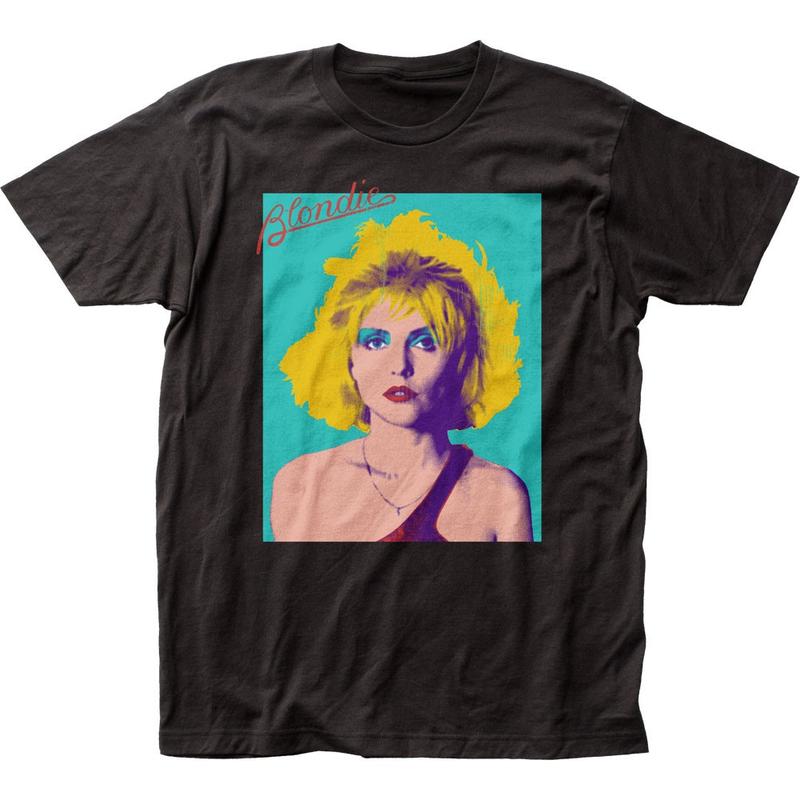 Blondie Debbie Harry Blondie Pop Art Unisex T-shirt Music Classic Band Tee Black