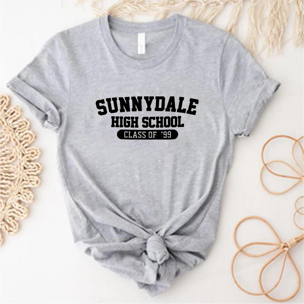 Футболка Sunnydale High School Class of '99 Футболка Buffy - истребительница вампиров Футболка Sunnydale Унисекс Топы с коротким рукавом