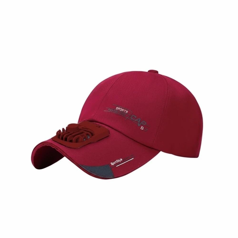 Long-lasting Baseball Cap with Fan Portable Anti-collapse Cooling Peaked Cap Sport