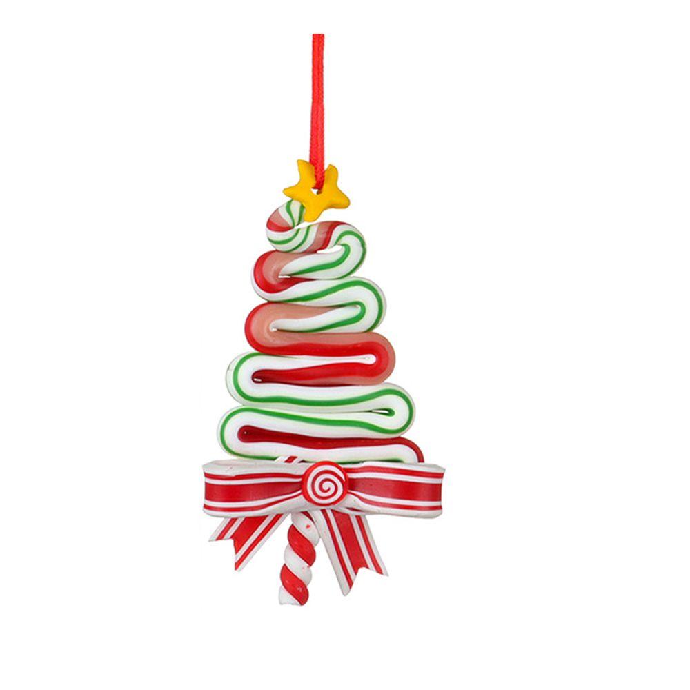 Декор Рождественские конфетные украшения Поддельные леденцы Леденец Орнамент Конфетная трость Подвесные украшения