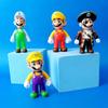 12 шт./комплект Фигурки персонажей Super Mario Bros из ПВХ Игрушки Куклы Набор моделей Луиджи Йоши Донки Конг Гриб Праздничные подарки