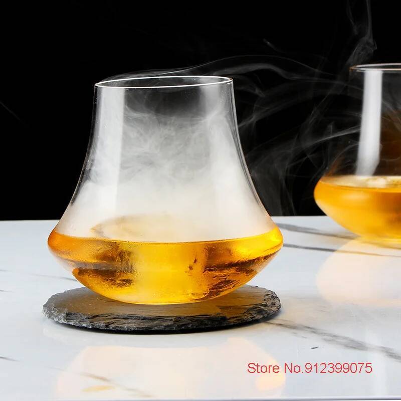 2 Pcs Wide Belly Whiskey Tasting Nosing Glasses Australia Gather Aroma Crystal Wine Cup Whisky Tumbler Chivas Liquor Glass Cup