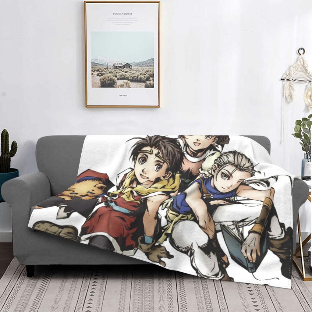 Genso Suikoden Лучшие RPG Одеяла винтажные игры Флис Смешные Теплые Пледы для Покрытия Кресла Украшения Дивана