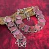Rhodonite 925 Solid Sterling Silver Necklace & Bracelet Jewelry Set, Gorgeous Gemstone Jewelry Set Handmade Natural Jewelry For Gift