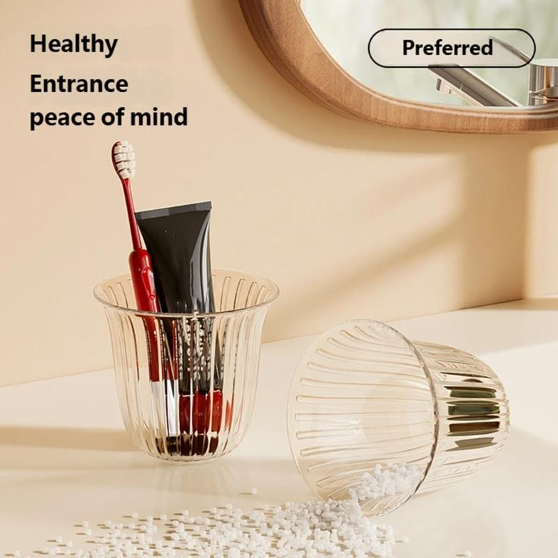 Retro Magnetic Toothbrush Cup Holder Wall Mount with Fast Drying for Clean Bathroom Counter Organization