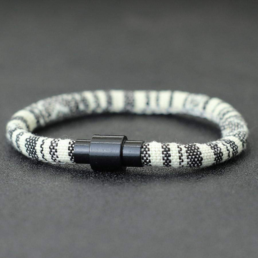 Богемный стиль плетеный тканевый веревочный браслет женский винтажный этнический дружба пара повязка на руку магнитная застежка ювелирные изделия