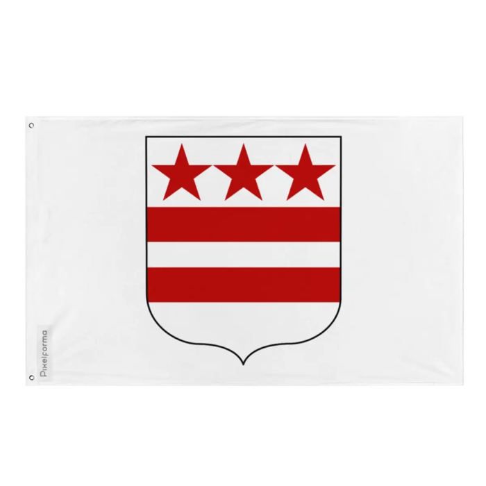 Drapeau - Washington - Blason De La Famille - 90 X 150 Cm - Polyester - Recto/verso