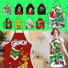Christmas Aprons For Adults Thickened Apron Holiday Xmas Kitchen Apron Apron For Family Party Holiday