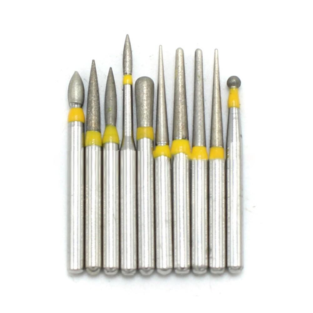 10Pcs of Dental Bur High Speed FG-105 Ceramic / Polishing Drill