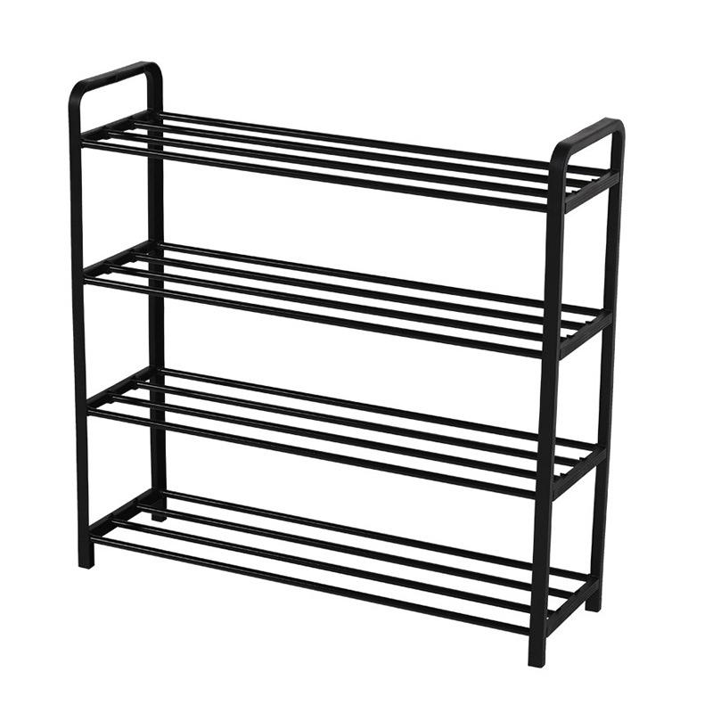 Modern Space-Saving Multi-Layer Shoe Rack: Punch-Free Assembly, Painted Finish for Living Room Storage