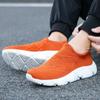 Men's Fashion Sports Shoes Breathable Thick Soled Black Outdoor Walking Shoes Anti Slip Men's Casual Daily Running Sports Shoes