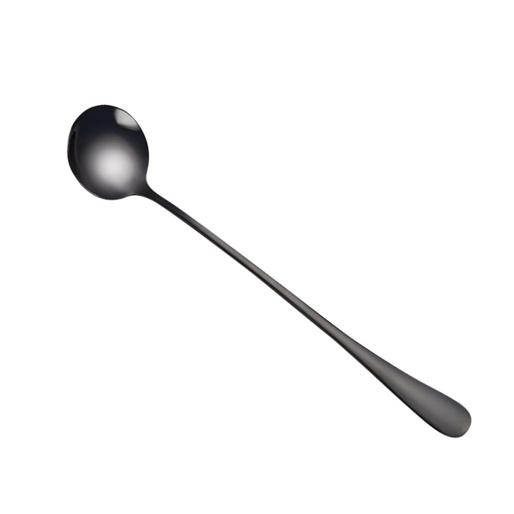 Colorful Spoon Long Handle Spoons Flatware Coffee Drinking Tools Kitchen Gadget