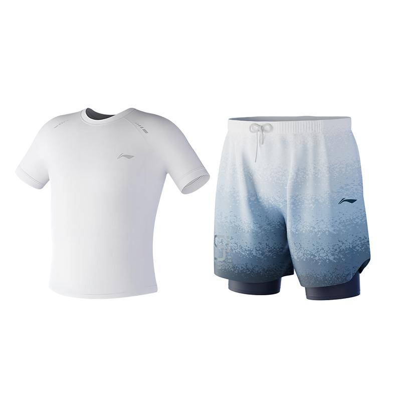 Дышащая удобная мужская майка для бадминтона Li Ning AAYW821-1-2