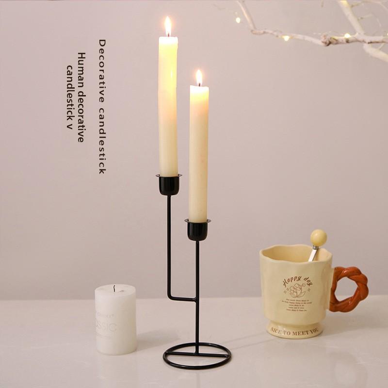 Винтажные украшения для гостиного стола, подсвечник, орнамент