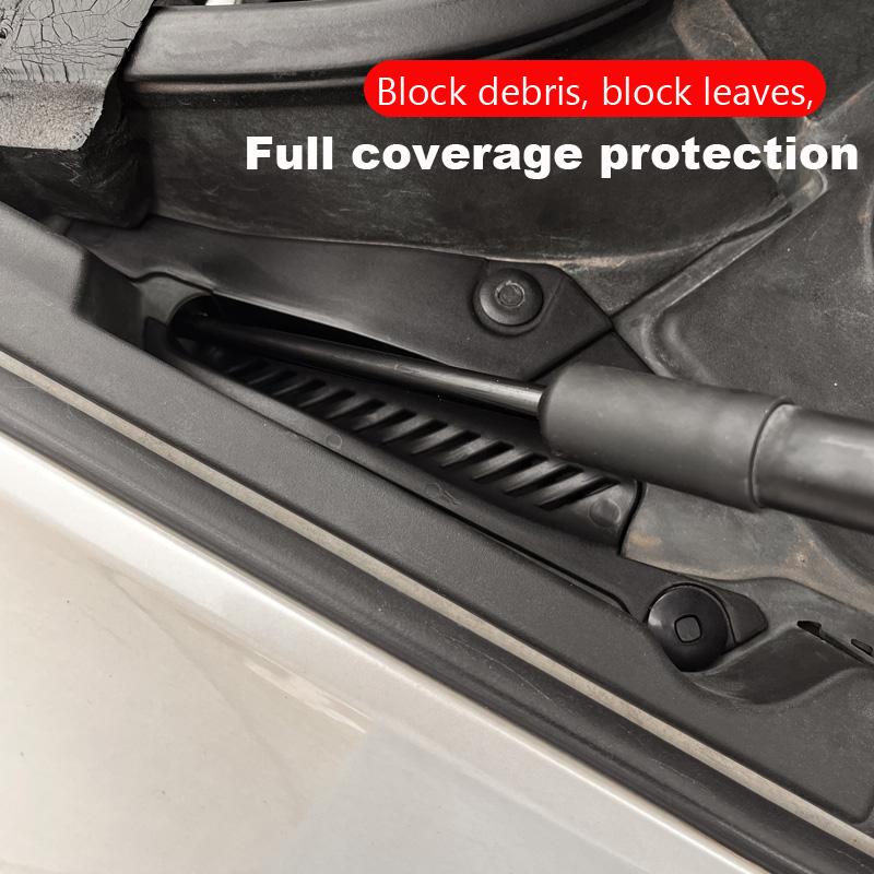 Накладки на водосточные желоба для Volvo XC60 2018-2025 Защита от листьев и мусора, Блокировка, Сливное отверстие дворников, Модифицированный слив, Модернизация, Сливное отверстие капота