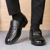 Кожаная обувь Мужская Весенняя Кожаная Деловая Платье Мужская Среднего возраста Старые Леггинсы Папа Дышащая Мужская Обувь