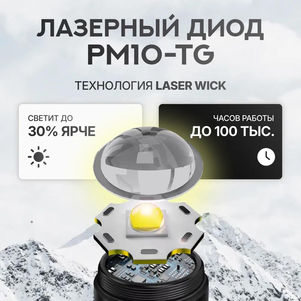 Handheld rechargeable laser LED flashlight with zoom