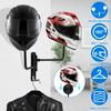 Motorcycle Helmet Rack 180° Rotating Wall Mounted Helmet Rack with Double Hook Bicycle Helmet Rack Display Rack Detachable