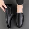 Fashion Men Shoes Genuine Leather Mens Loafers Spring Autumn Business Slip-On Wedding Formal Dress Male Shoes Men Driving Moccasins