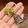 Six-character Mantra Bell Keychain, Creative Keychain, Ring, Heart Sutra Copper Bell Pendant