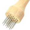 Portable Meat Tenderizer Kitchen Cooking Tool with Wooden Handle for Steak Fish Tenderizing Chicken Beef