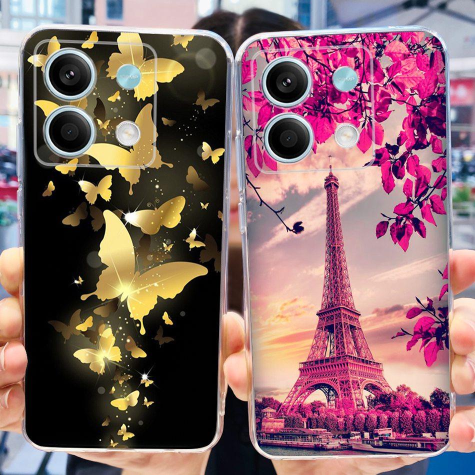 For Xiaomi Redmi Note 13 4G Case Redmi Note 13 Pro 4G Global Cute Soft Silicone TPU Slim Cover For Redmi Note13 13Pro 4G