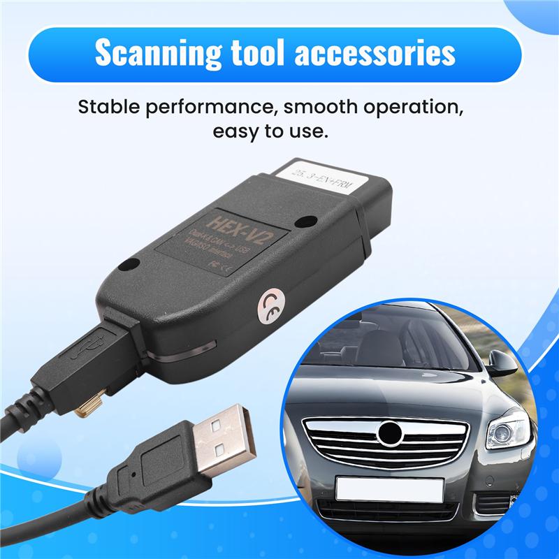 A03E-Newest VCDS 24.7 VAG Scanner Tool Cable OBD2 Diagnostic HEX V2 Wesheu VCDS VAG COM For  SKODA VW Car