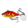 HENGJIA Spinners VIB Fishing Lures Wobblers Sequin Spoon Isca Artificial 5.2CM-8.5g for Perch Fly Fishing Trout Pesca