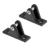 ISURE MARINE 16Pcs Nylon Boat Bimini Top Deck Hinge Jaw Slide Eye End Caps Fitting Hardware