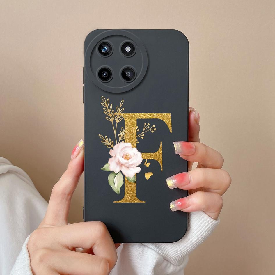 Для OPPO Realme Narzo 10A 20A 30A 50 Pro Q3 Pro Q3i чехол для телефона модный чехол с цветочными буквами матовый жидкий мягкий силиконовый защитный чехол для бампера Realme