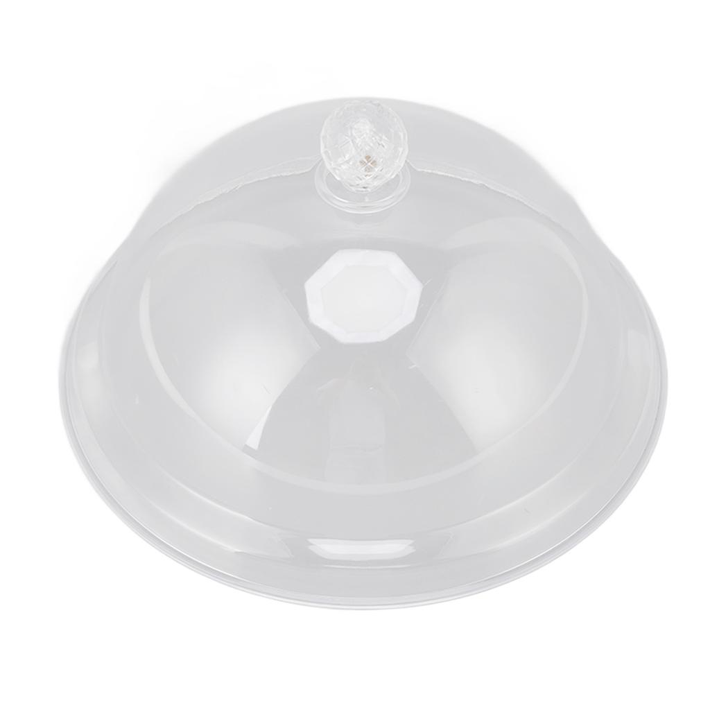 Food Cover Acrylic Transparent Thickened Fall Resistant Dustproof Food Preservation Cover with Handle 21cm