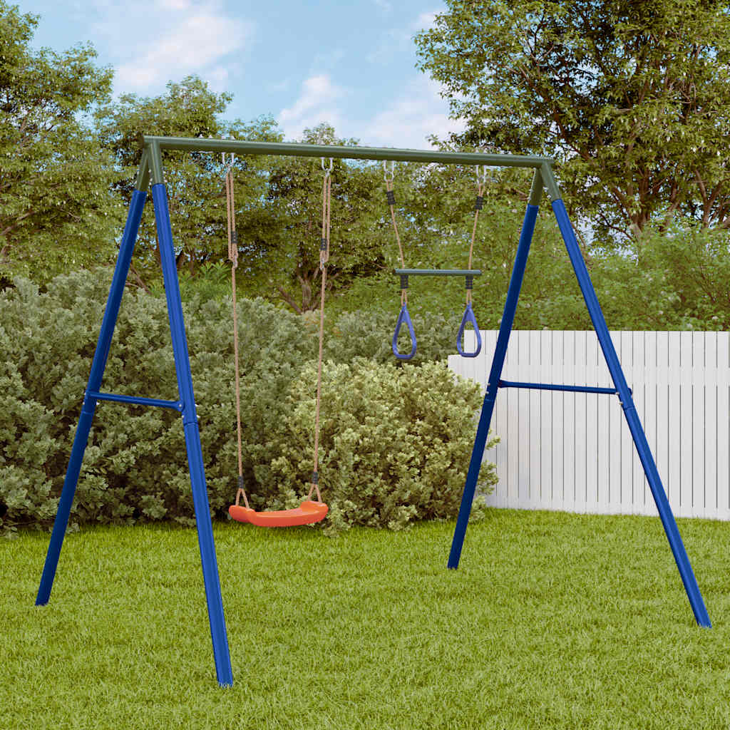 Swing Set with Swing Seat and Trapeze Bar