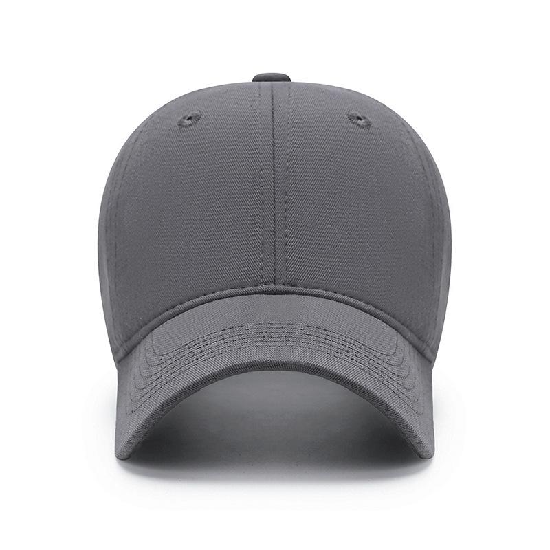 Женская бейсболка однотонная для большой головы, мужская широкополая шляпа от солнца