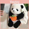 Cute Stuffed Panda Animal Short Plush Backpack For Girls And Travel Enthusiasts