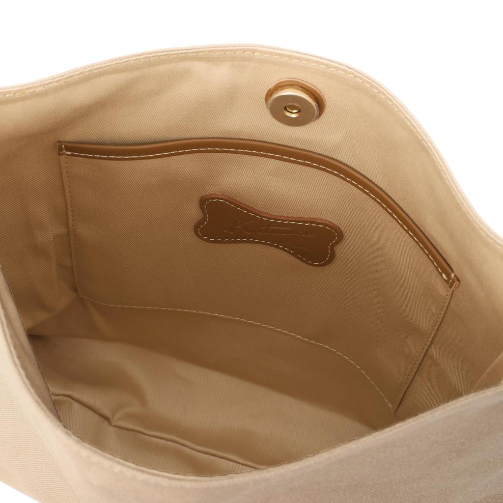 Paw motif crossbody shoulder bag Cafe au 67631 [Kitamura] P-0686 Women's lait/Oak [Brown]