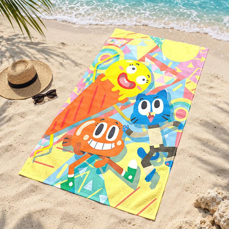 Gumball Microfiber Beach Towel Quick Dry Sand Free Lightweight Beach Towels for Travel Swimming Camping