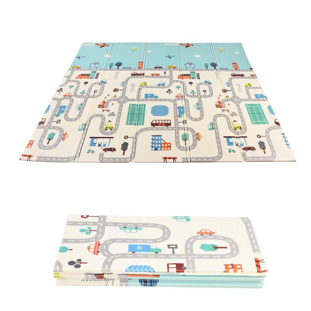 Водонепроницаемый детский коврик для ползания с рисунком из мультфильма, складной пенопластовый коврик для гостиной