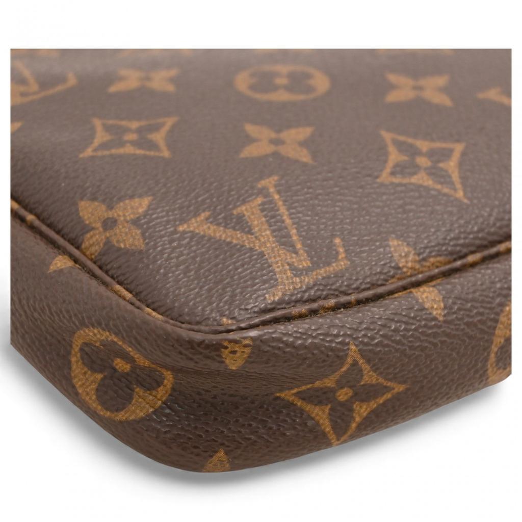 Auth LOUIS VUITTON Monogram Pochette Accessoires Pouch lv3312ss Used