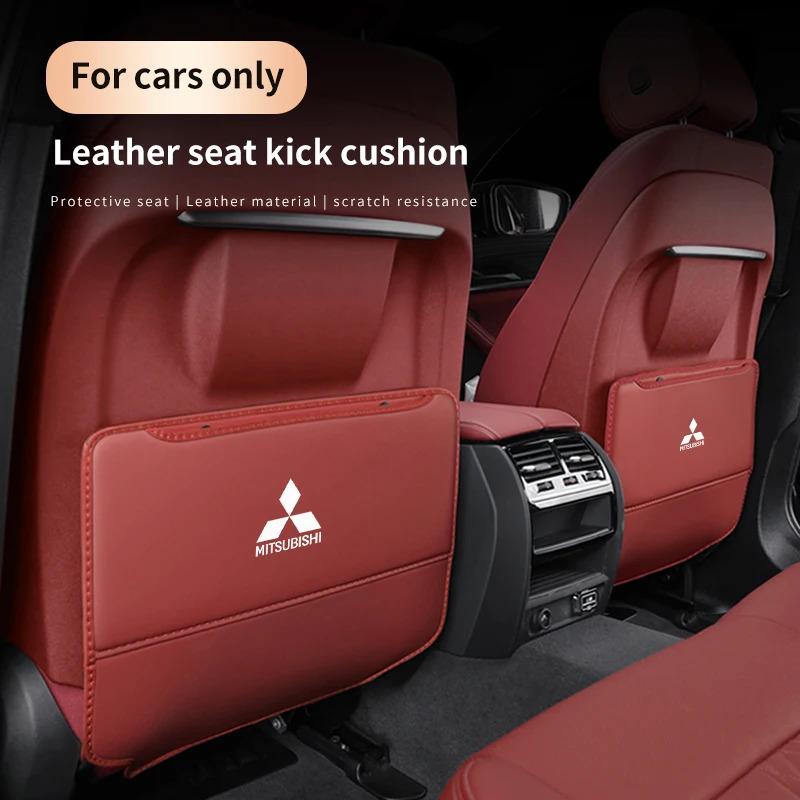 Для Mitsubishi Outlander Pajero Asx Lancer EX Evolution X Ralliart Защита спинки сиденья автомобиля Противоударная накладка Задний карман-органайзер
