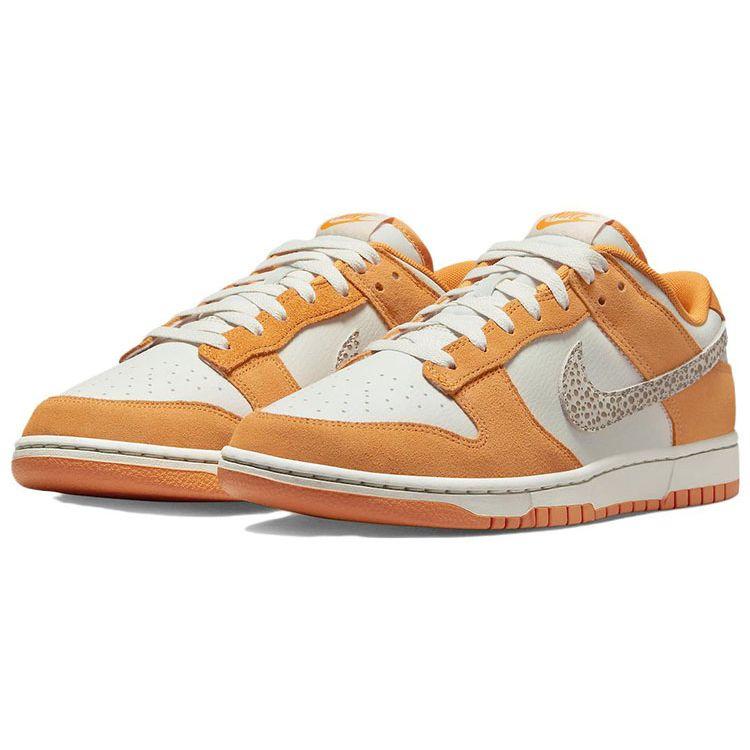 Nike Dunk Low Safari Swoosh - Kumquat Men Sneakers Orange Light-Bone Dark-Driftwood DR0156-800
