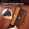 For KIA Suede Car Seat Safety Belt Shoulder Protection Mat Badge Accessories Cerato Proceed Venga Stonic Picanto Sorento Stinger