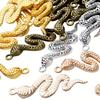 10/20/30 шт. сплава материал змея год кобра кулон змея талисман браслет ожерелье животное талисман DIY ювелирные изделия ремесла принадлежности
