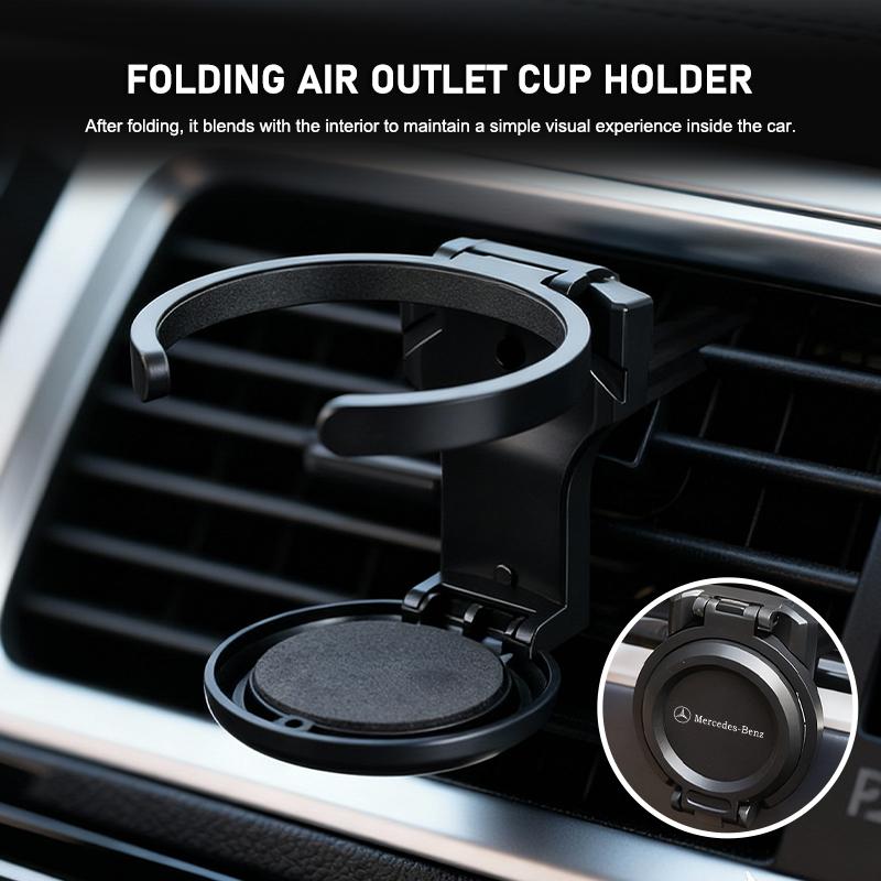 AABGW1 Car Styling Cup Holder Foldable Air Outlet Beverage Ashtray Fixed Bracket For Benz CLS SLK Sport ML C200 C260 C300 W205 CITAN