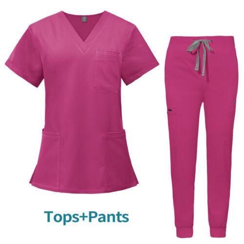 Multicolor Unisex Short Sleeved Pharmacy Nurse Uniform Hospital Doctor Workwear Oral Dental Surgery Uniforms Medical Scrubs Sets